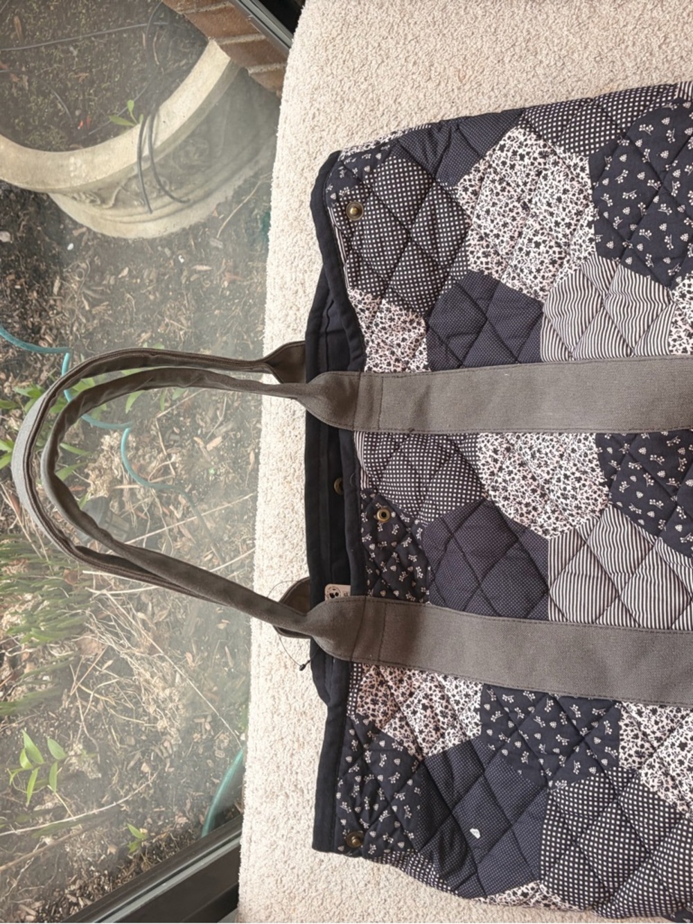 Free People Quilted Patchwork Tote Bag